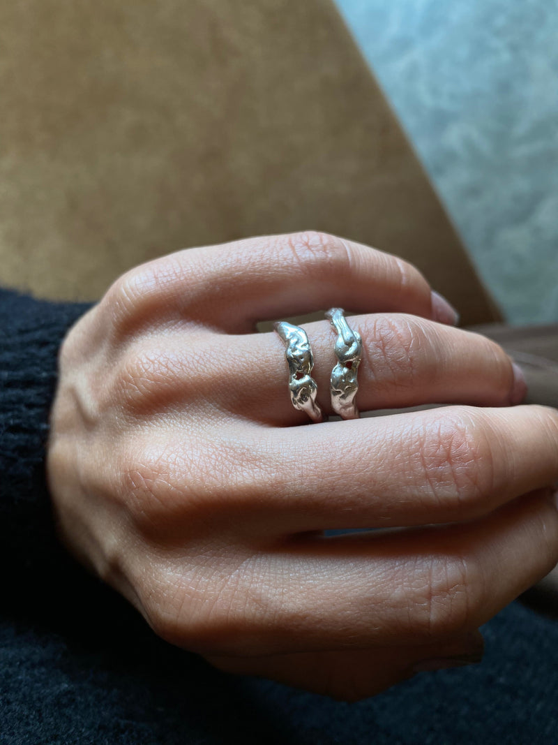 Bague Wave 003 - Argent