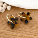“Maria” Leopard Steel Hoop Earrings