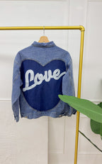 Giacca Di Jeans Cleo - Blu E Bianco