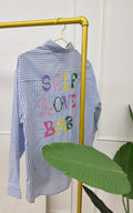 Camicia A Righe Juna - Blu E Bianco