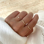 Anillo "Alison" bañado en oro-Anillos-Instants Plaisirs - Joyas-Instants Plaisirs | Joyas