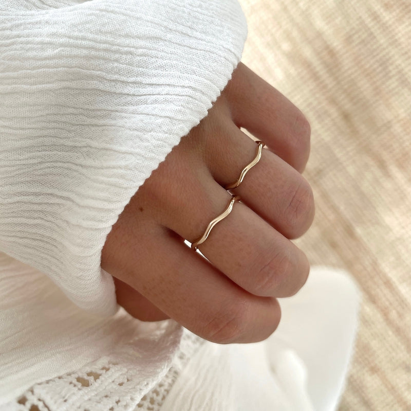 Anillo "Alison" bañado en oro-Anillos-Instants Plaisirs - Joyas-Instants Plaisirs | Joyas