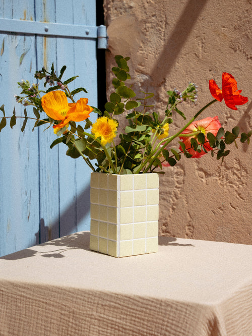 Vase Ines Jaune Beurre
