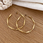 Pendientes aro acero “Alaia”-Pendientes-instants-plaisirs-Instants Plaisirs | Joyas