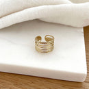 Bague "Sevane" acier-Bagues-Instants Plaisirs • Bijoux-Instants Plaisirs | Bijoux