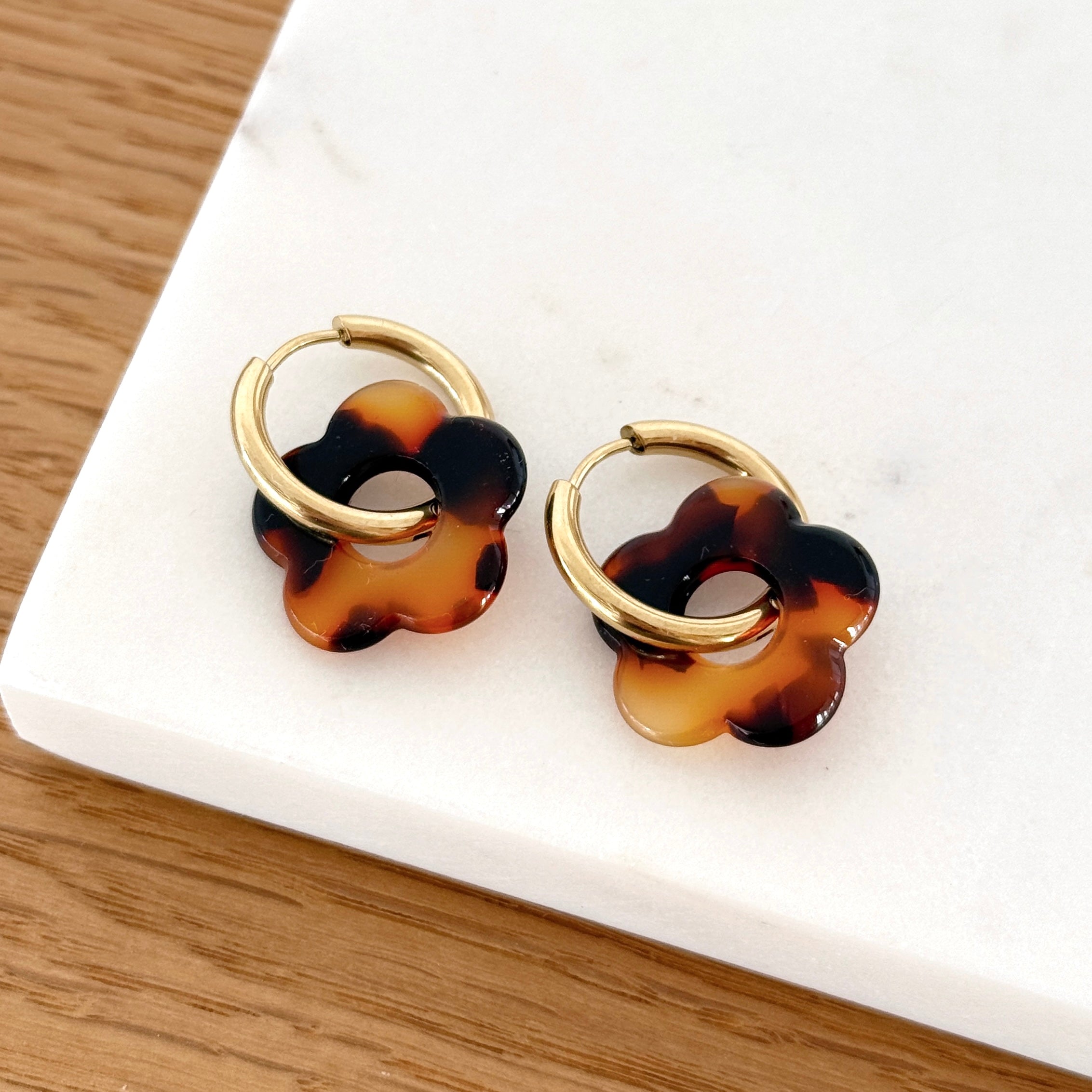 Pendientes Aros “Mini Filo” Acero Dorado