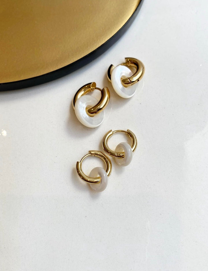 Madeleine hoop earrings