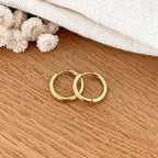 Pendientes Aros “Mini Filo” Acero Dorado