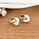 Créoles "Lovo" Blanc Acier