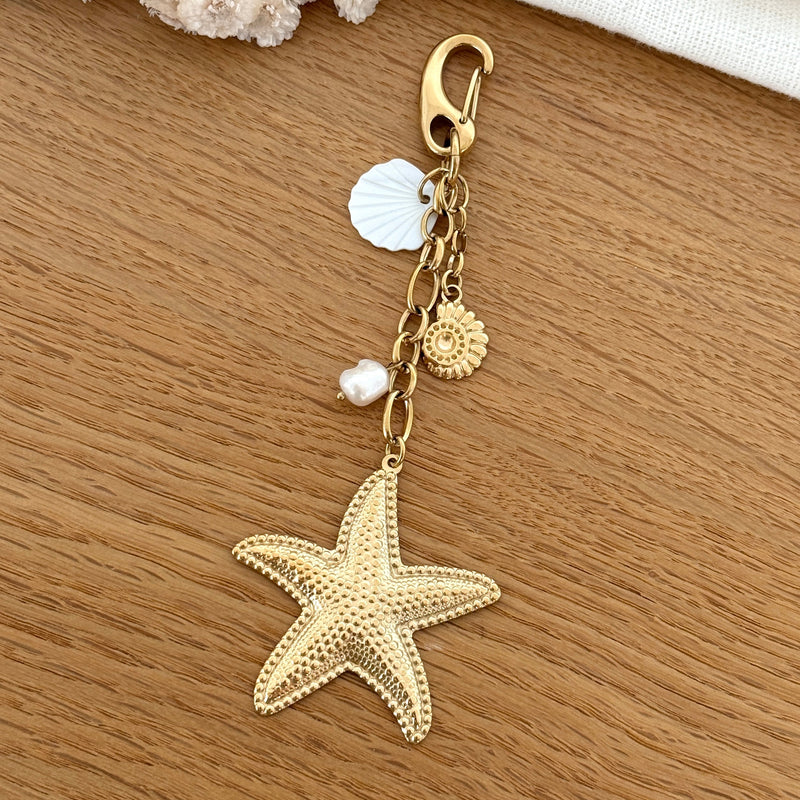Bijou de sac "Etoile de mer" acier