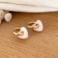 Pendientes Aros “Lovo” Acero Rosa Pálido