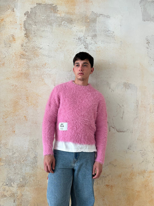 Maille Boxy Rose Vintage