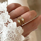 Anillo Acero Nácar “Amara”