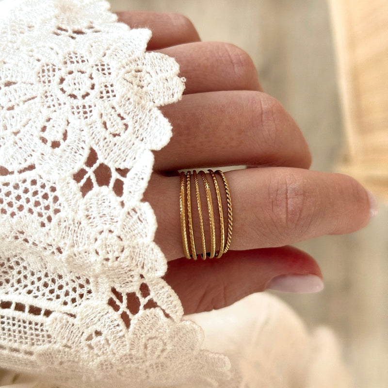 Anillo de acero “Nelly”