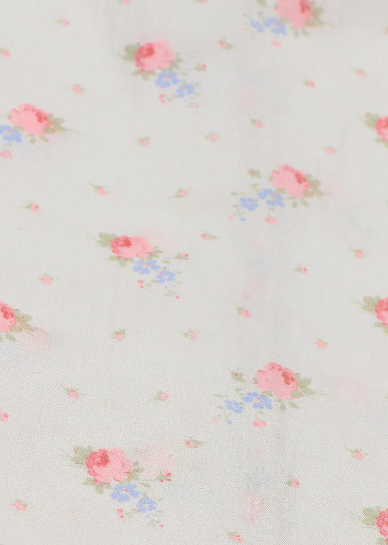 Vestido Caramelo estampado ramo rosa espárragos - Selección caramelo disponible en amaetc.com, concept store eco amigable para niños