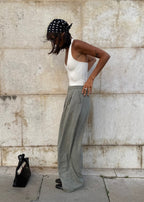 Moss Relaxed Wide-Leg Trousers