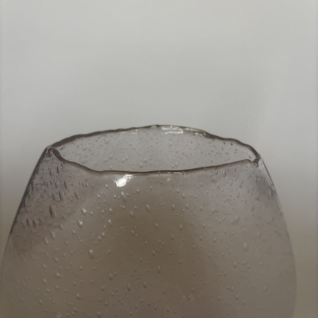 Pink Bubble Glass Vase