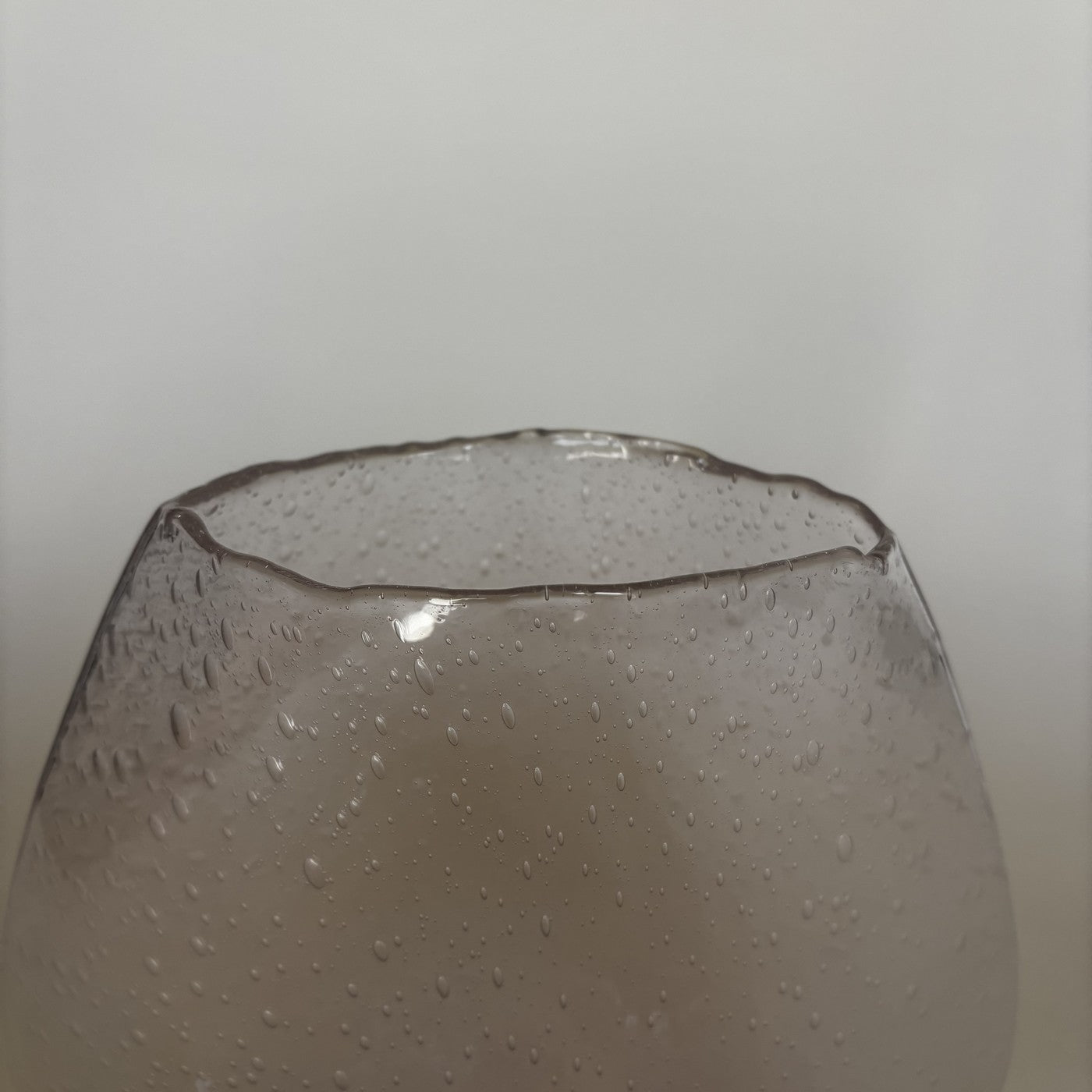 Pink Bubble Glass Vase