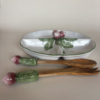 Plat En Barbotine Avec Couverts