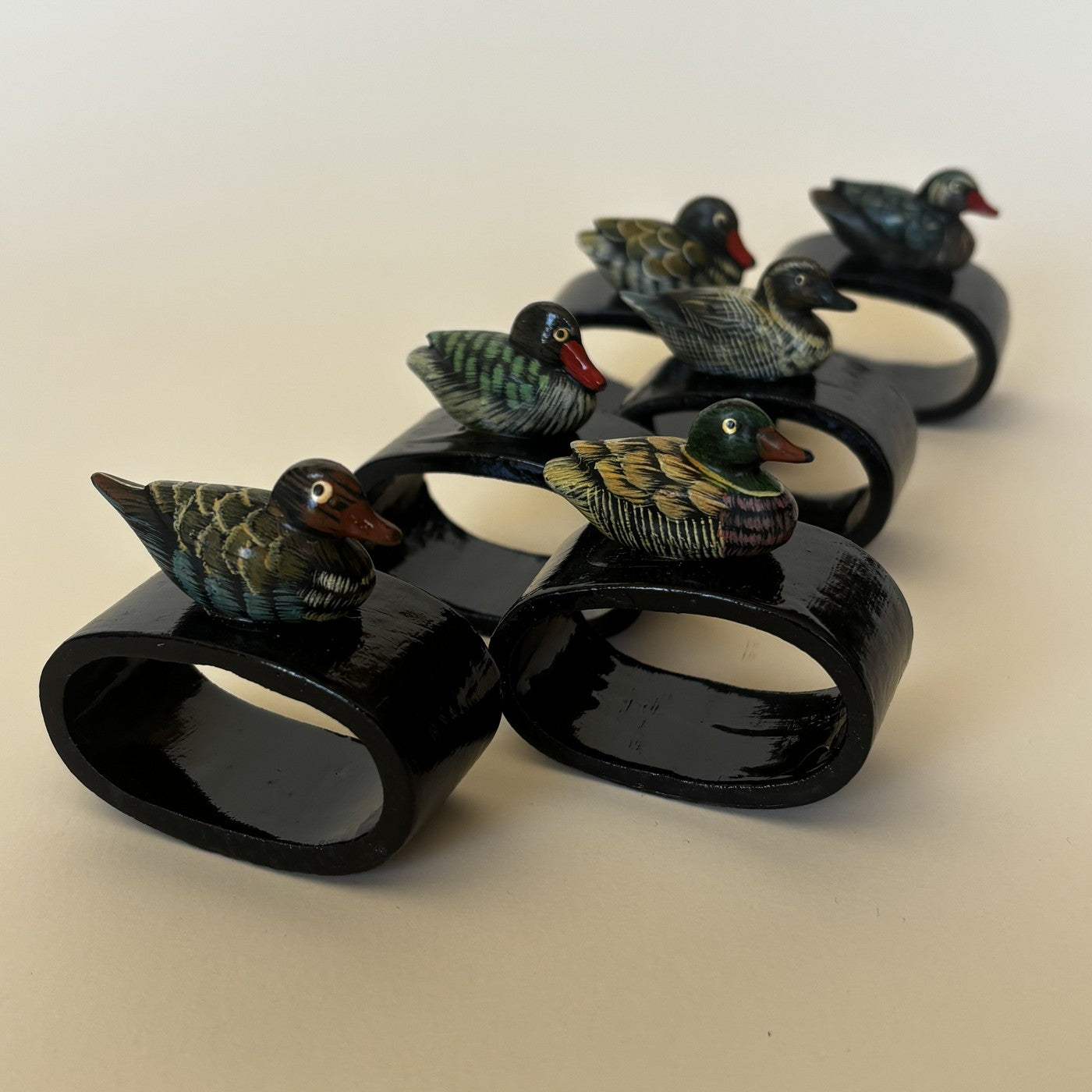 Ronds De Serviettes Décor Canard