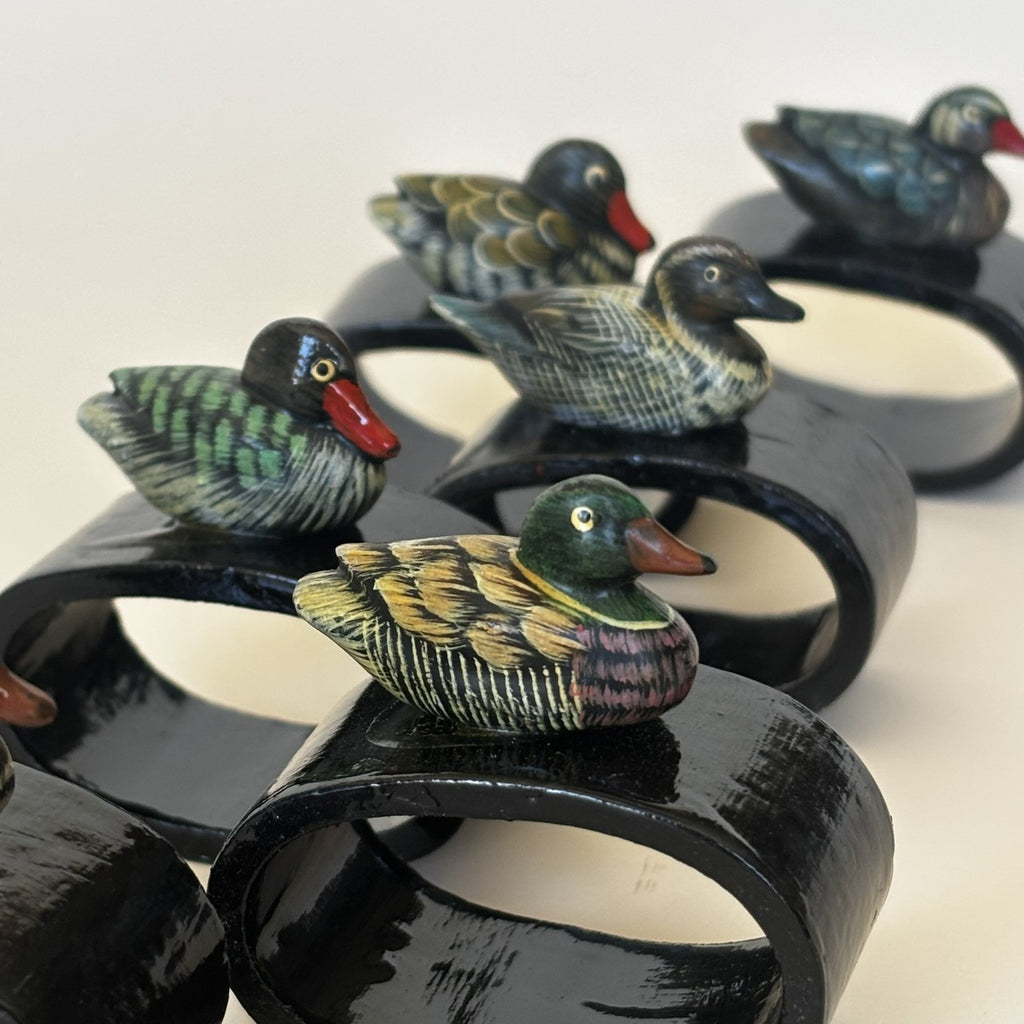 Ronds De Serviettes Décor Canard