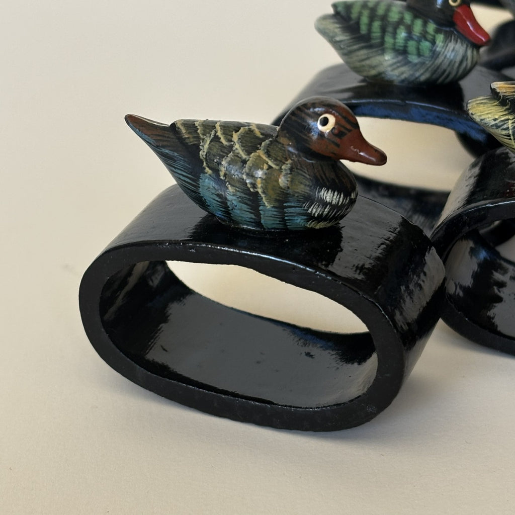 Ronds De Serviettes Décor Canard