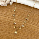 Collier "Soleil" jaspe acier