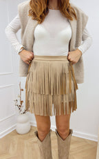 Gonna con Frange Nelia - Beige