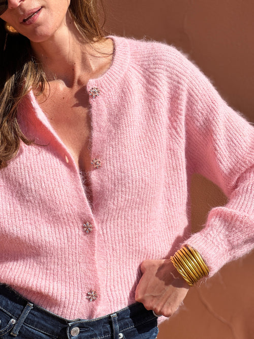 Cardigan Oxane - Rose