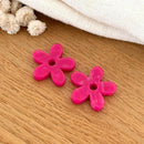 Fleurs "Maria" acétate-Boucles d'oreilles-instants-plaisirs-Fuchsia-Instants Plaisirs | Bijoux