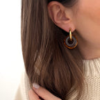 “Luisa” Creoles Amber Steel