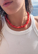 Collar de bambú marino naranja