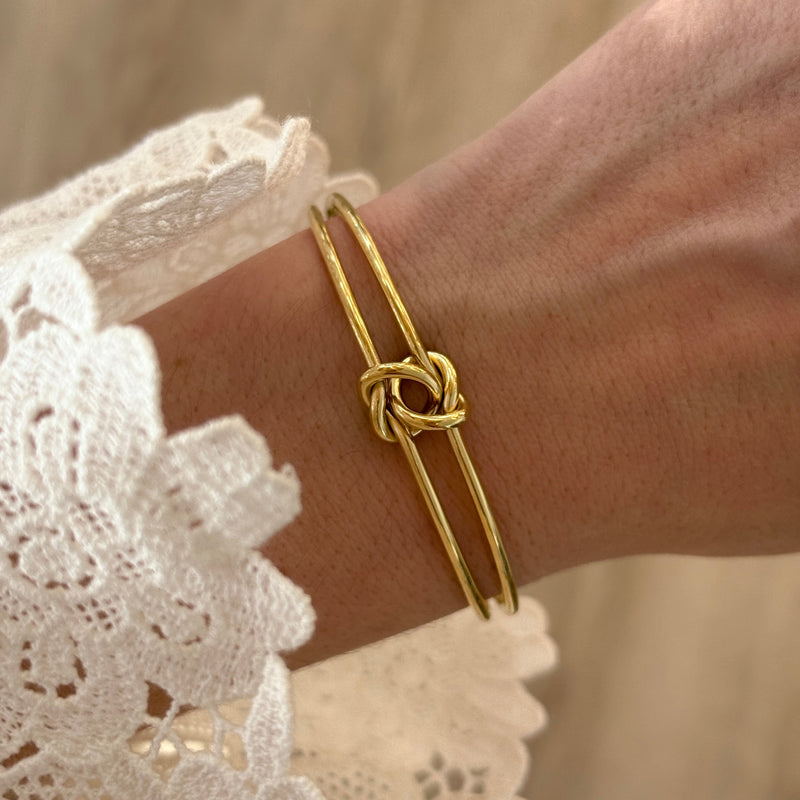 Jonc "Marie" Nœud Acier