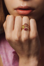 Bague Swan - Péridot