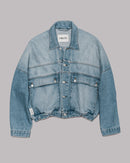La chaqueta vaquera azul