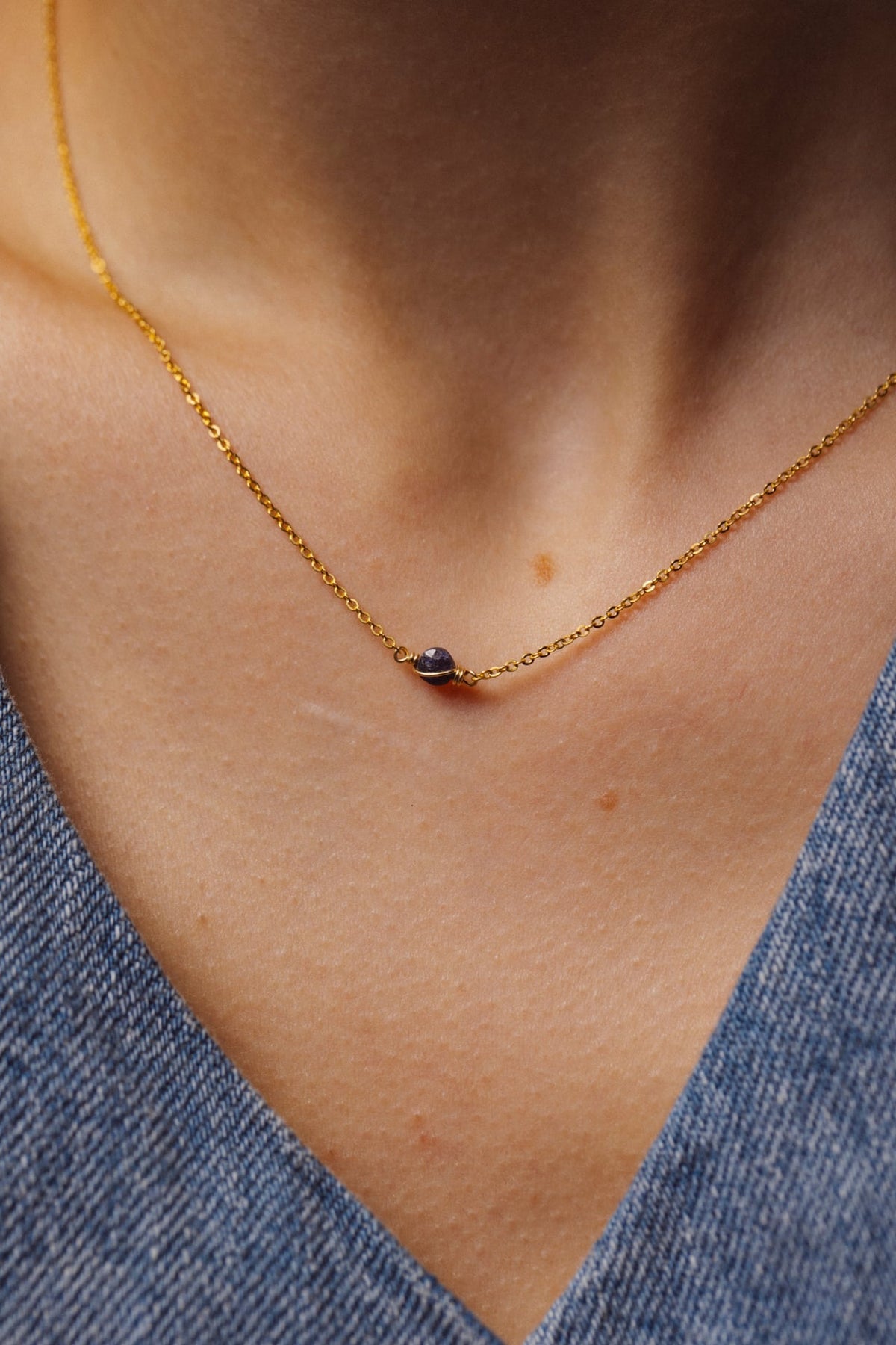 Collier Stella - Saphir