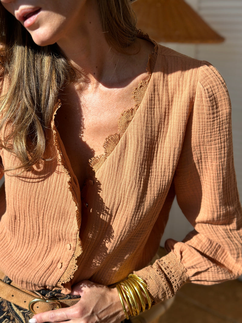 Chemise Opaline - Camel