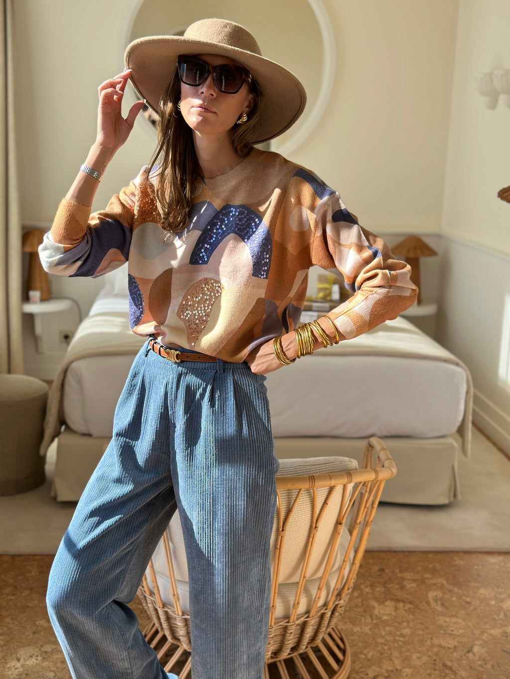 Pantalón Avaline - Azul