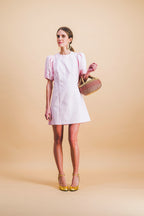 Vestido capuchino rosa pálido