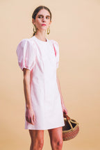 Vestido capuchino rosa pálido