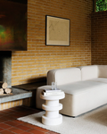 Side Table - White on White