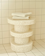 Side Table - White on White