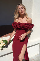 Vestido de romance profundo