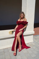 Vestido de romance profundo