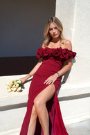 Vestido de romance profundo