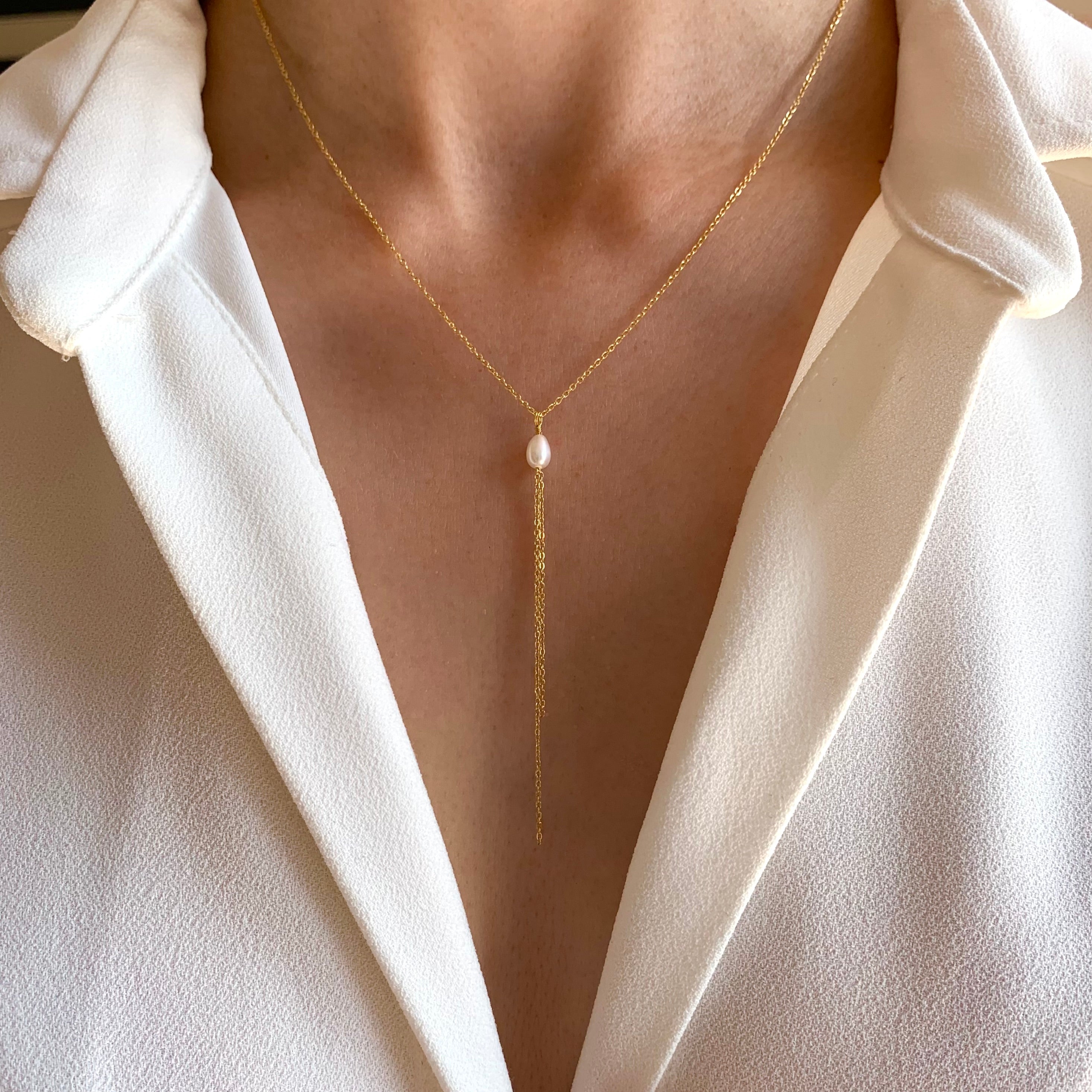 Collier En Y Perle