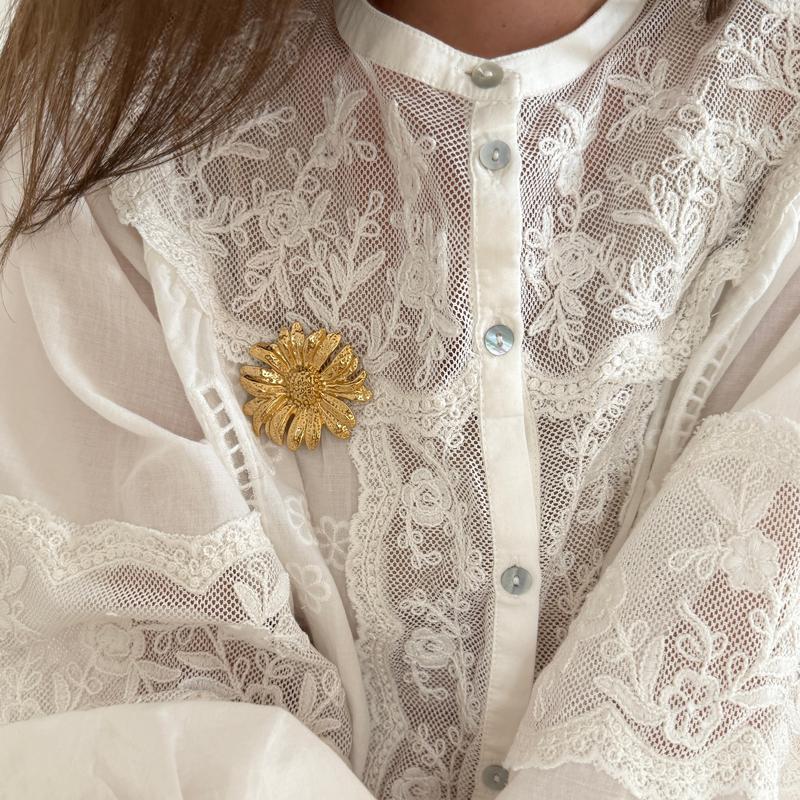 Broche pins "Agnes" acier-Broche-instants-plaisirs-Instants Plaisirs | Bijoux