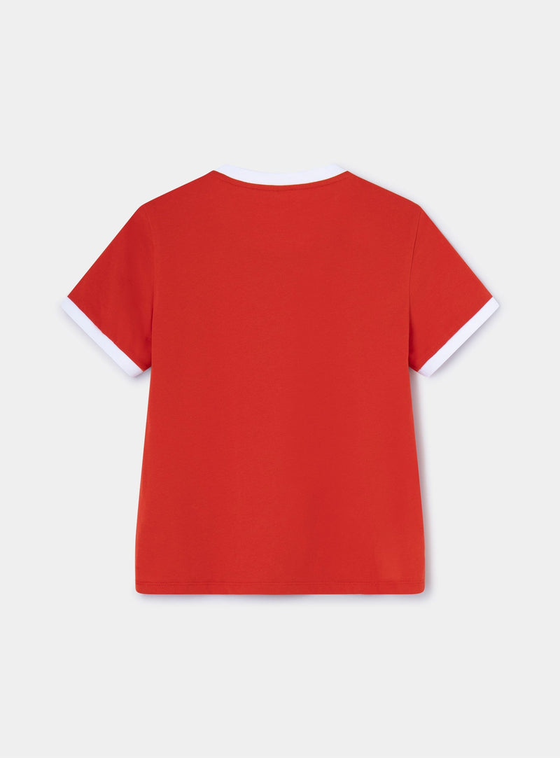 Top Cotton Logo Olympia - Red