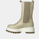 Chelsea Boots Clio Tuil Impair - Cuir Blanc Cassé