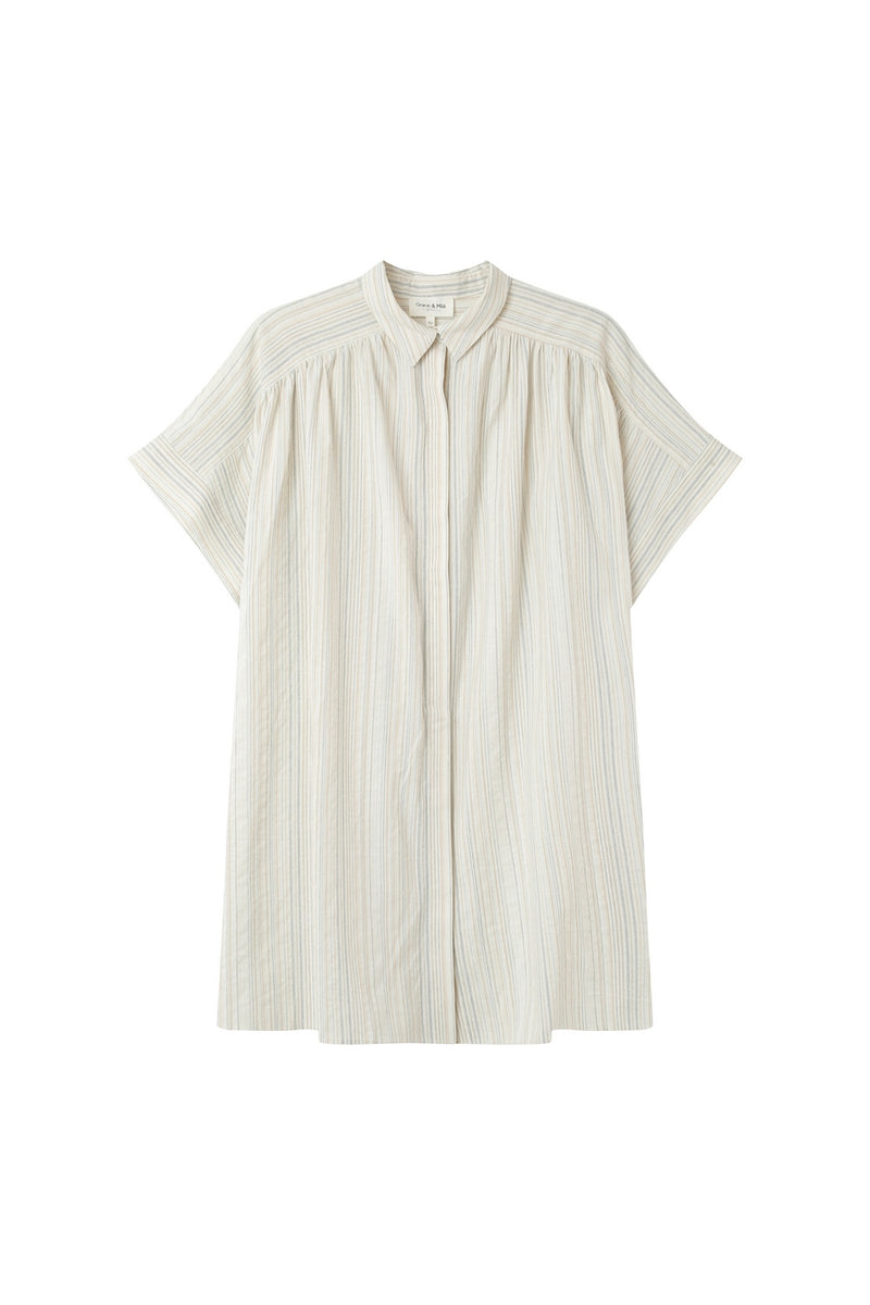 Robe Courte Implicite Beige